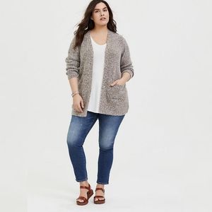 Multicolor Fuzzy Cardigan